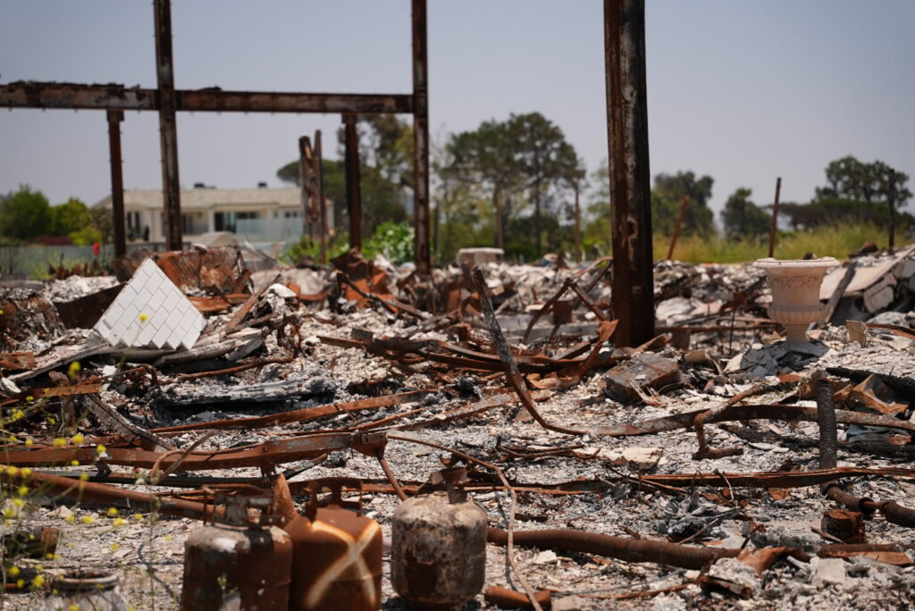 months after the california fires homes still in rubble